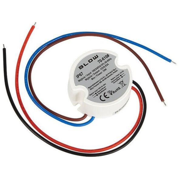 Blow 70-610# Zasilacz impulsowy dopuszkowy 12v/0,83a