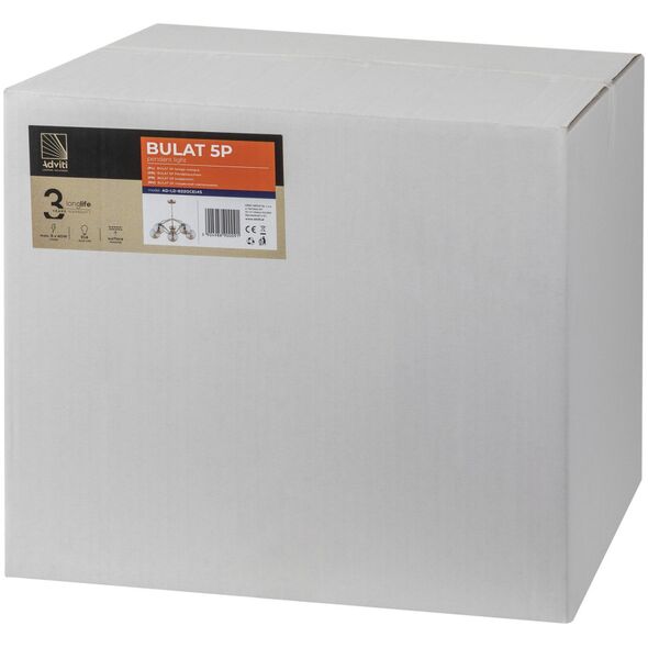 Lampa wisząca Orno BULAT 5P, lampa wisząca, E14 max. 5x40W, złota