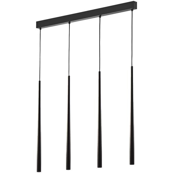 Lampa wisząca Orno TABUNG 4P, lampa wisząca, G9  max.6W, czarna