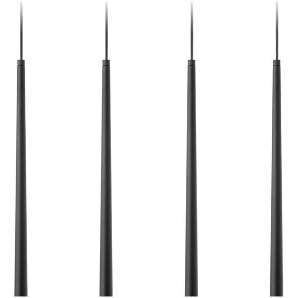 Lampa wisząca Orno TABUNG 4P, lampa wisząca, G9  max.6W, czarna