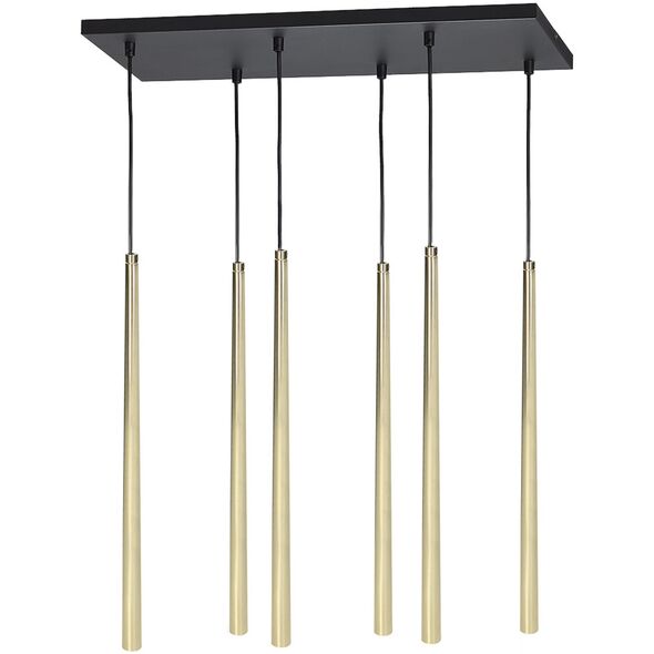 Lampa wisząca Orno TABUNG 6P, lampa wisząca, G9  max.6W, złota