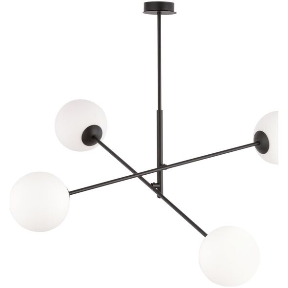 Lampa wisząca Orno LAINA lampa wisząca, moc max.4x40W, E14, czarno-biała