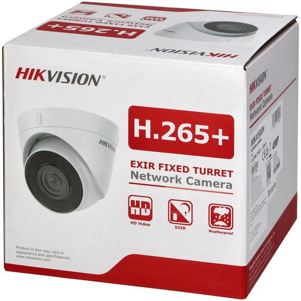 Kamera IP Orno HIKVISION IP-CAM-T240H kopułkowa kamera IP o rozdzielczości 4Mpx, z doświetleniem IR i cyfrową redukcją szumów, IP67, zasilana 12V lub PoE