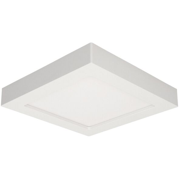 Lampa sufitowa Orno LETI LED 18W, oprawa downlight, natynkowa, kwadratowa, 1600lm, 4000K, biała, wbudowany zasilacz LED