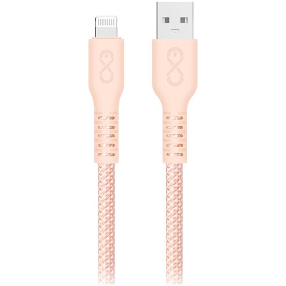 Kabel USB Orno USB-A - Lightning 2 m Różowy (CABEXCIMMOUALI2.0MIX)