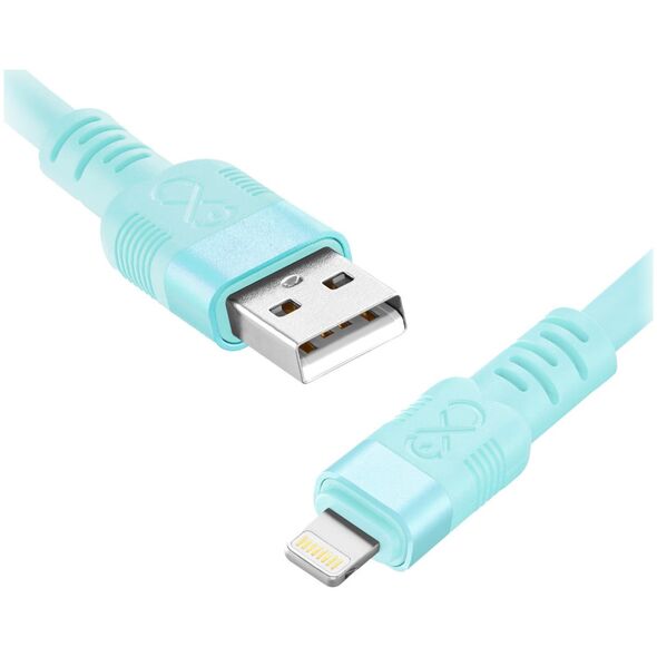Kabel USB Orno USB-A - Lightning 2 m Niebieski (CABEXCWHPLIGH2.0PMIX)