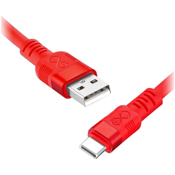 Kabel USB Orno USB-A - USB-C 2 m Czerwony (CABEXCWHPUSBC2.0NMIX)