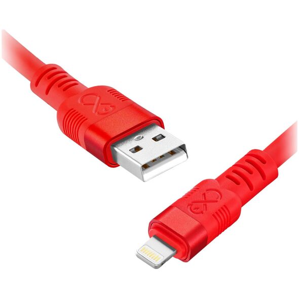 Kabel USB Orno USB-A - Lightning 2 m Czerwony (CABEXCWHPLIGH2.0NMIX)