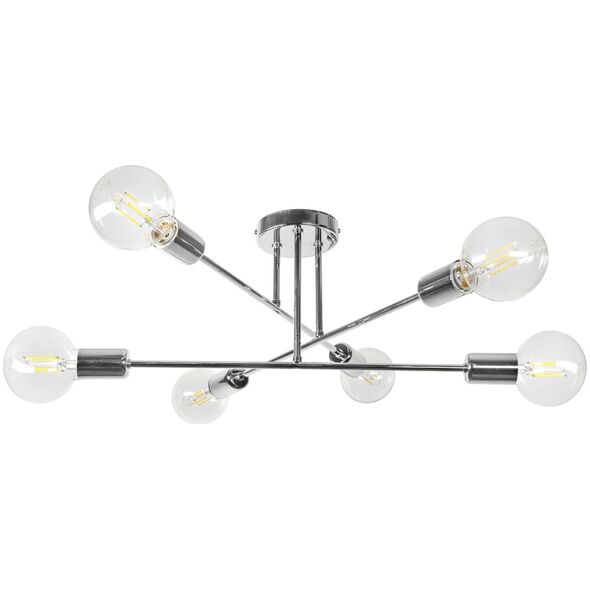 Lampa wisząca Orno SOLO 6P E27, lampa wisząca, max. 6x60W, chrom