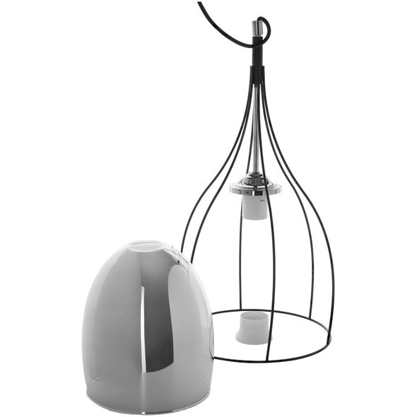 Lampa wisząca Orno ADELE 1P, lampa wisząca, E27 max. 60W, czarna
