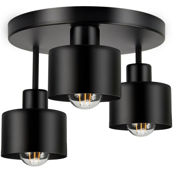 Lampa wisząca Orno RAMOS lampa wisząca, moc max. 3x60W, E27, czarna
