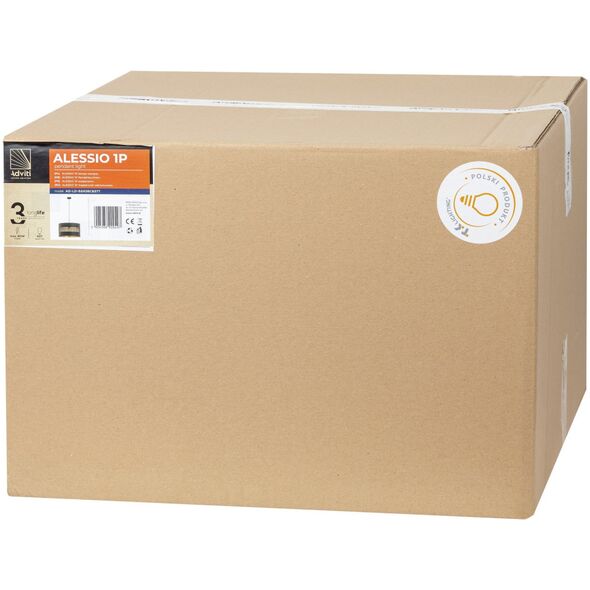 Lampa wisząca Orno ALESSIO 1P, lampa wisząca, E27  max.60W, czarno-złota