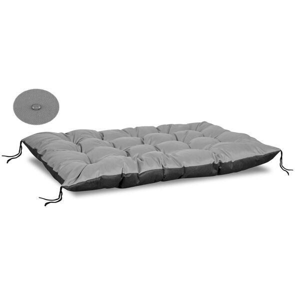 AIO Europe Poduszka ogrodowa na palety szara 120x80 cm