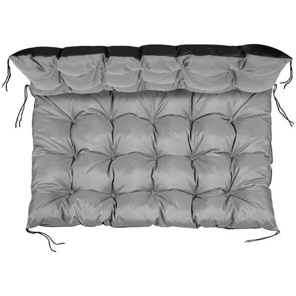 AIO Europe Poduszka ogrodowa na palety szara 120x80 cm