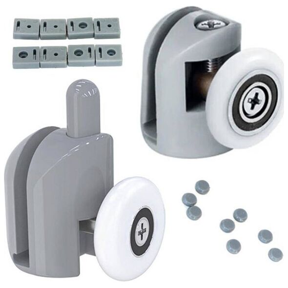 Aptel Komplet 8 Rolek do Kabiny Prysznicowej Pojedyncze Easy Move AG527E