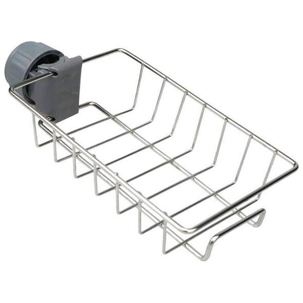 Aptel Kuchenny ORGANIZER zawieszany na kran 10x5cm srebrny AG901
