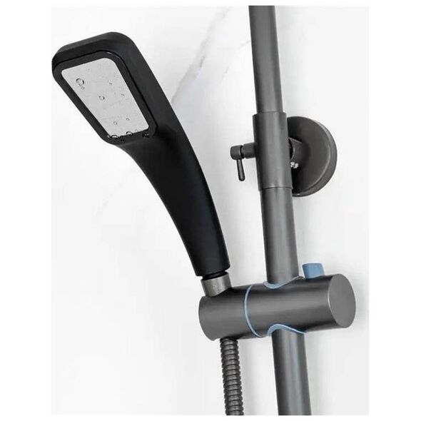Słuchawka prysznicowa Aptel SŁUCHAWKA Prysznicowa gwint 1/2" czarny chrom AG832A