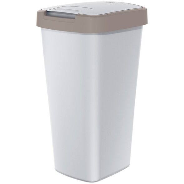 Kosz na śmieci Prosperplast Kosz na śmieci COMPACTA Q - jasno brąz / popiel 25l Keden