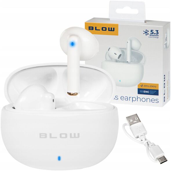 Słuchawki Blow Earbuds ENC Białe