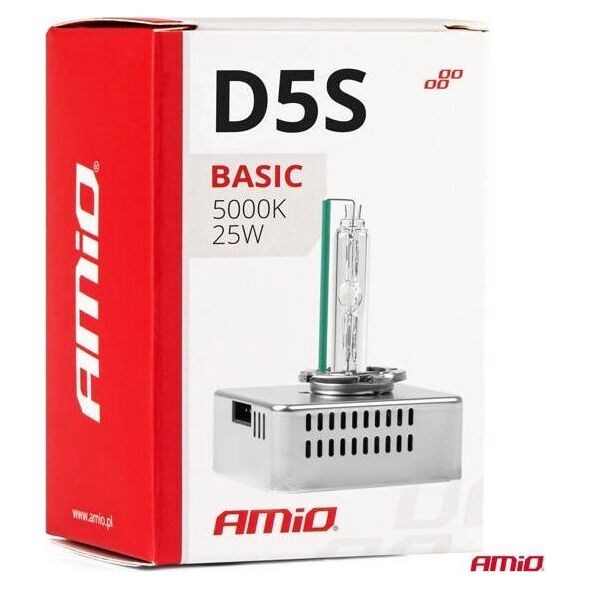 AMiO Żarówka żarnik xenon D5S 5000K AMIO-02941