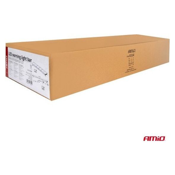 AMiO Belka ostrzegawcza LED 51 funkcji 137cm homologacja R65 R10 12-24V AMIO-03345