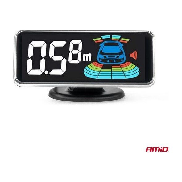 AMiO Czujniki parkowania cofania czarne LED 3D TRUCK BUS AMIO-03189