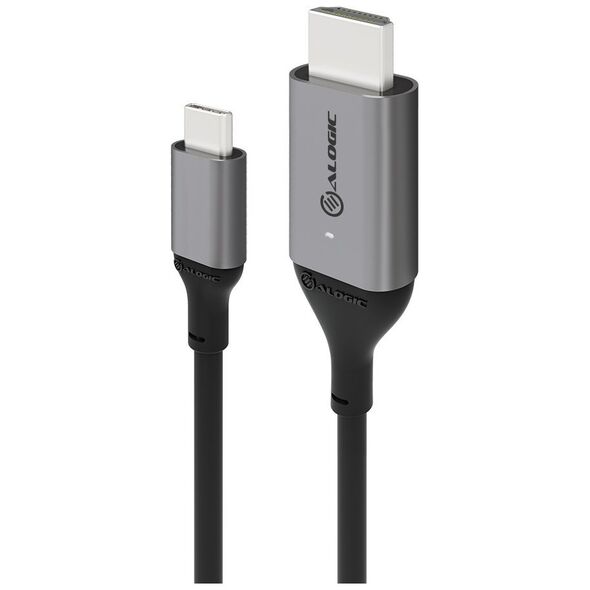 Alogic Alogic USB C Adapterkabel Typ C -HDMI  M/M 4k 60 Hz  1m,  gr