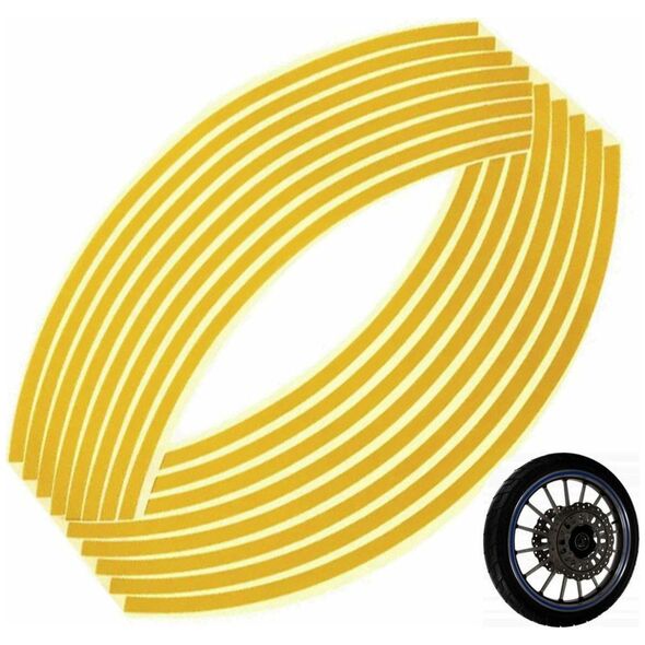 ATL AG555D Naklejki odblaskowe na koła        yellow