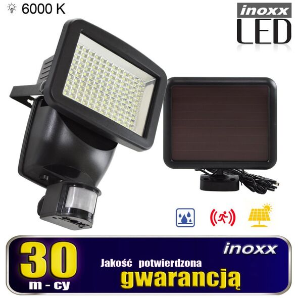 Naświetlacz Nvox Lampa solarna naświetlacz led 120 diod smd z czujnikiem ruchu i zmierzchu