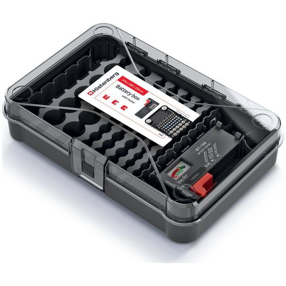 Prosperplast Organizer na baterie z testerem baterii Kistenberg Battery Box KBBT