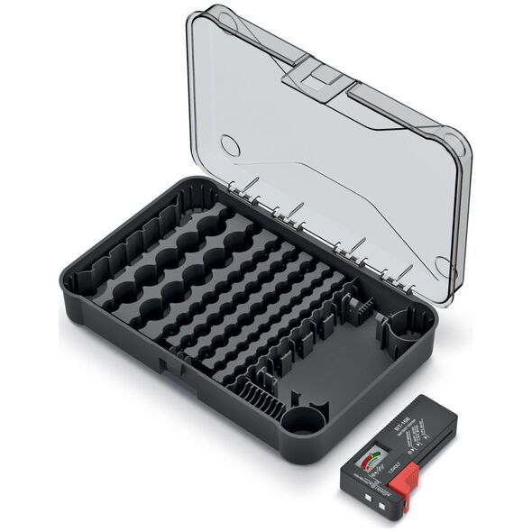 Prosperplast Organizer na baterie z testerem baterii Kistenberg Battery Box KBBT