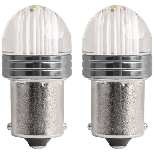 AMiO Żarówki led standard p21w 9smd 12v clear blister 2 szt. amio-02953