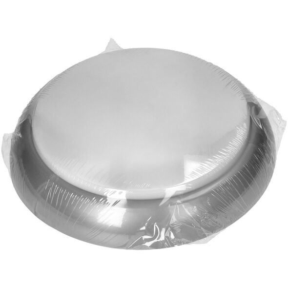 Orno KOKO oprawa 2xE27 z czujnikiem ruchu PIR, 2x40W, srebrna-polipropylen, klosz matowy-poliwęglan, IP44, IK10