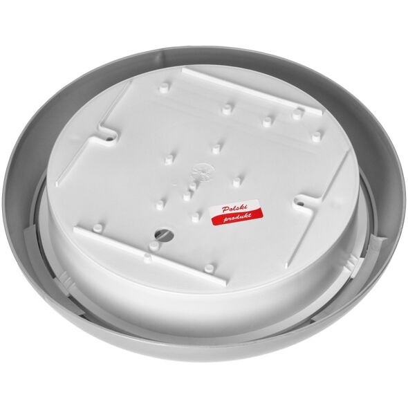 Orno KOKO oprawa 2xE27 z czujnikiem ruchu PIR, 2x40W, srebrna-polipropylen, klosz matowy-poliwęglan, IP44, IK10