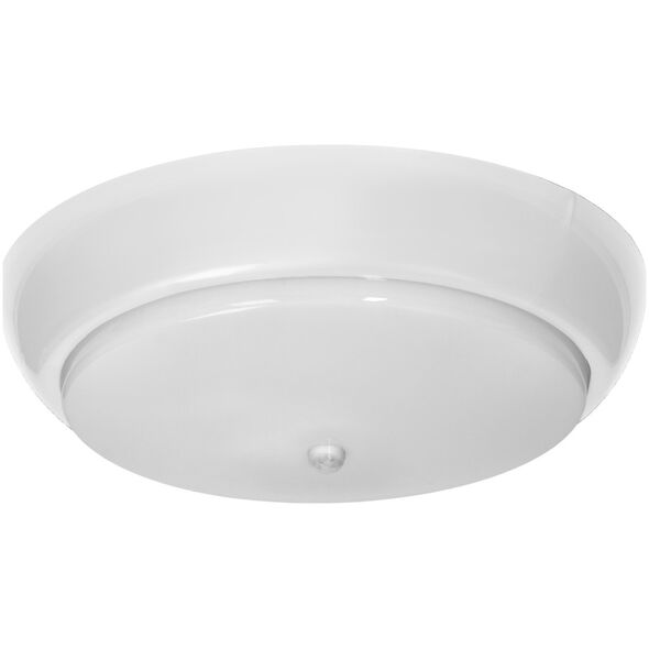 Orno KOKO oprawa 2xE27 z czujnikiem ruchu PIR, 2x40W, biała-polipropylen, klosz matowy-poliwęglan, IP44, IK10