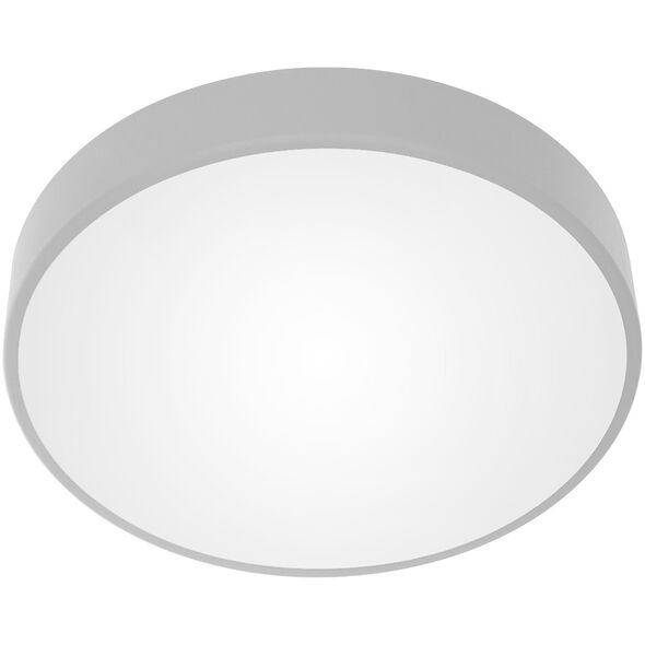 Lampa sufitowa Orno OVO plafon 5xE27, 5x24W, szara stal, klosz szklany matowy, IP20, ? 600
