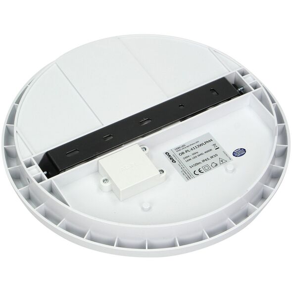 Lampa sufitowa Orno CERS LED 16W, plafon oświetleniowy, 1300lm, IP65, 4000K, poliwęglan mleczny, biały