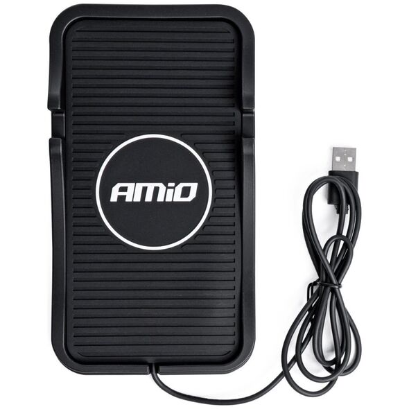 Ładowarka AMiO Bezprzewodowa ładowarka indukcyjna samochodowa 15w amio-03145
