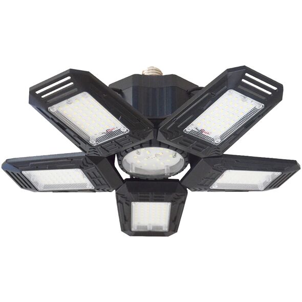 Orno RIGEL LED lampa warsztatowa składana 5-skrzydłowa, E27 55W, 6500K, 4950lm