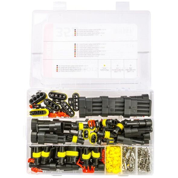 AMiO Kostki wtyki złącznik superseal hermetyczne 352 szt. amio-03035