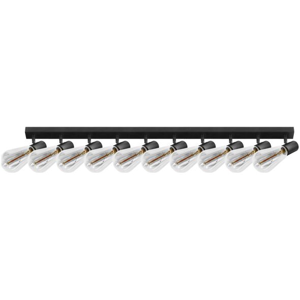 Lampa sufitowa Orno RIO SP 10, oprawa ścienno-sufitowa, E27 max. 10x60W, IP20, czarna