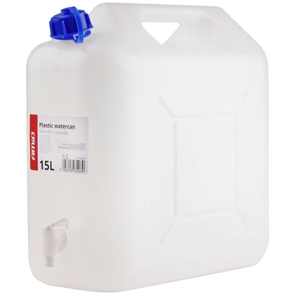 AMiO Kanister zbiornik plastikowy na wodę z kranem 15l amio-03203