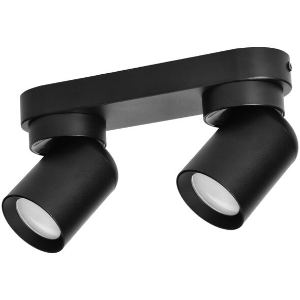 Lampa sufitowa Orno MALTA SP 2, oprawa ścienno-sufitowa, GU10 max. 2x12W, IP20, czarna