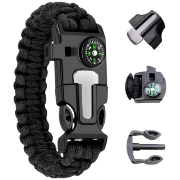 ATL DA99 Bransoletka survival 5w1 black