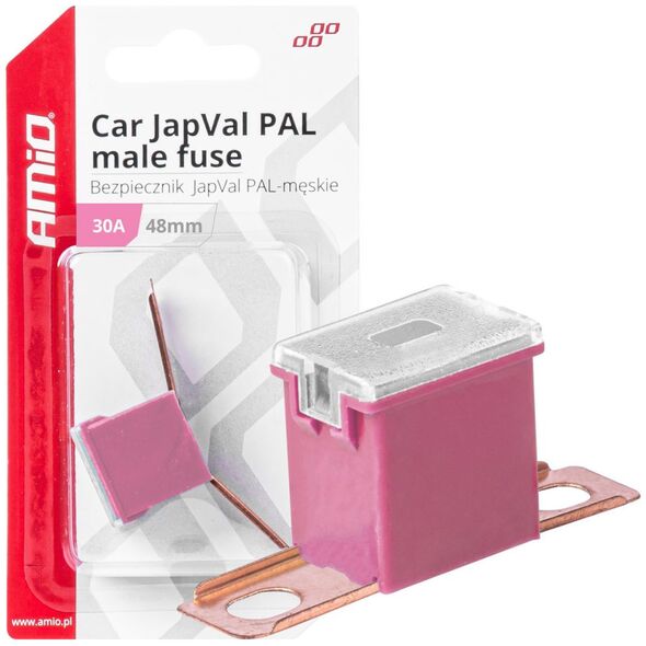 AMiO Bezpiecznik samochodowy japval pal męski 48mm 30a amio-03418