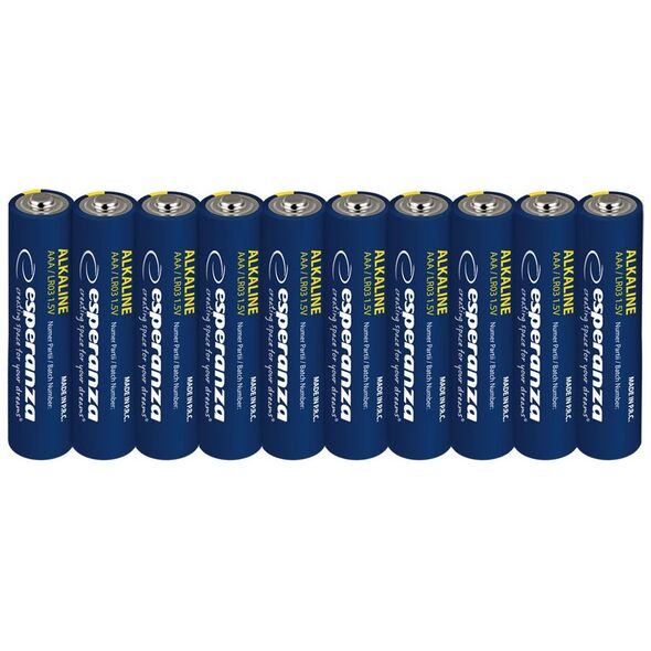Esperanza EZB113 Esperanza baterie alkaliczne aaa 10szt zgrzewka zawieszana