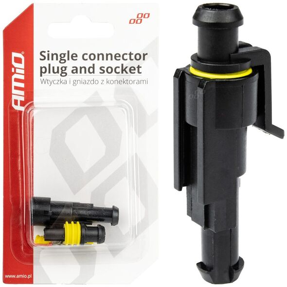 AMiO Kostka wtyk złącze hermetyczne superseal 1 pin amio-03517