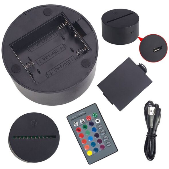 ATL ZD98A Lampka nocna straż pożarna 3d led