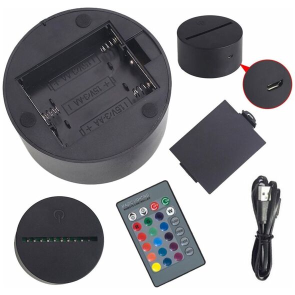 ATL ZD98D Lampka nocna samolot 3d led