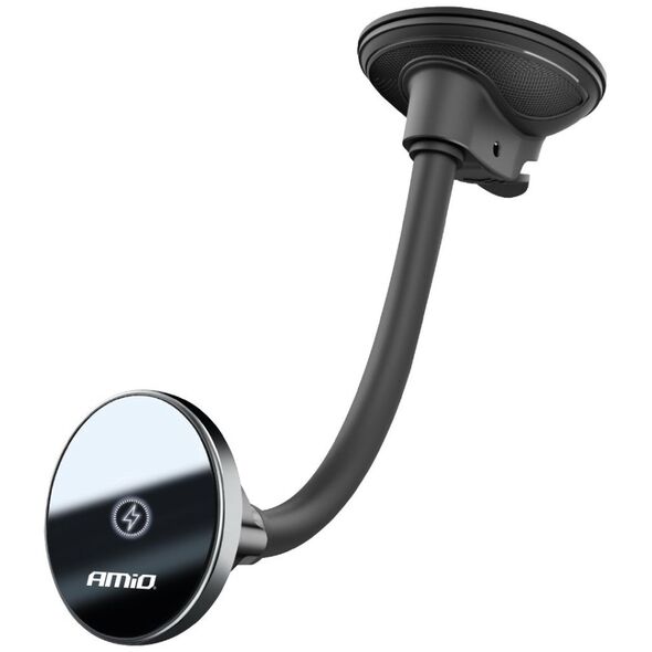 AMiO Uchwyt do samochodu na telefon z ładowarką indukcyjną na szybę kokpit my mag 15w amio-03777